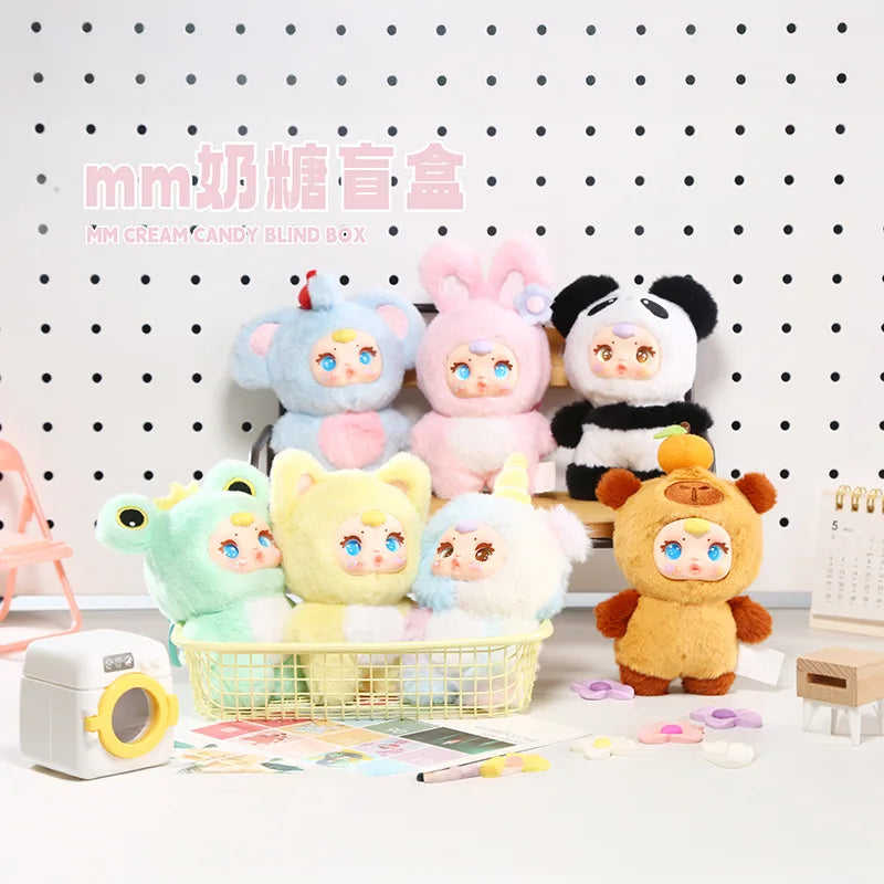 New Cute Milk Candy Keychain Mysterious Blind Box Car Key Decoration Backpack Pendant gift Doll A Birthday Present Blind Box