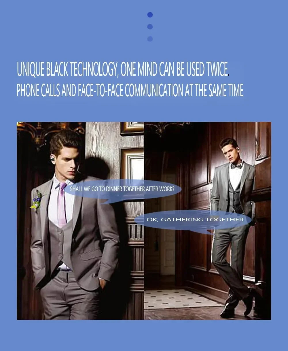 GD28 Bone Conduction TWS Headphones Bluetooth V5.3 Ear Clip Lightweight Business Sports Game Headset with Mic Noise Reduction