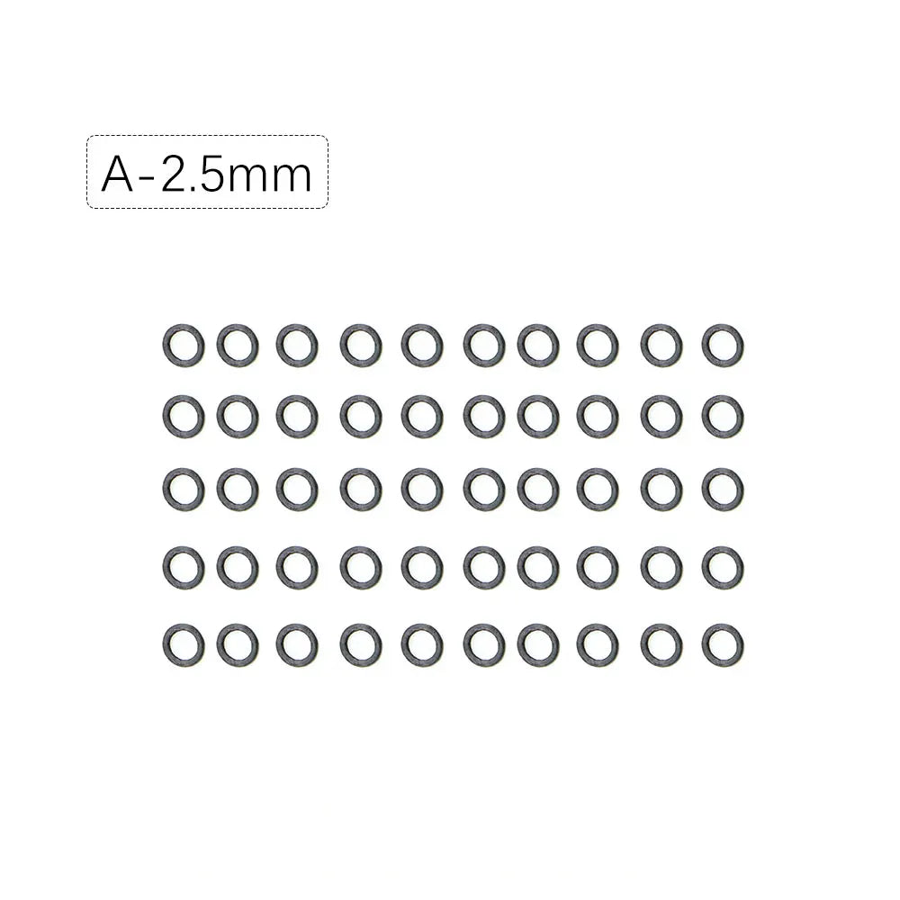 50pcs Carp Fishing Accessories Round Ring Swivels For Hair Chod Rig Pop up Bait Boilie Hook Swivels Connector Terminal Tackle