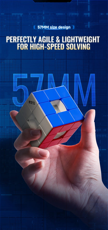 QiYi  Magic Cube Speed Void Cube Hollow Magnetic UV  Puzzle M 3x3 stress-relieving puzzle  game children's toy gift