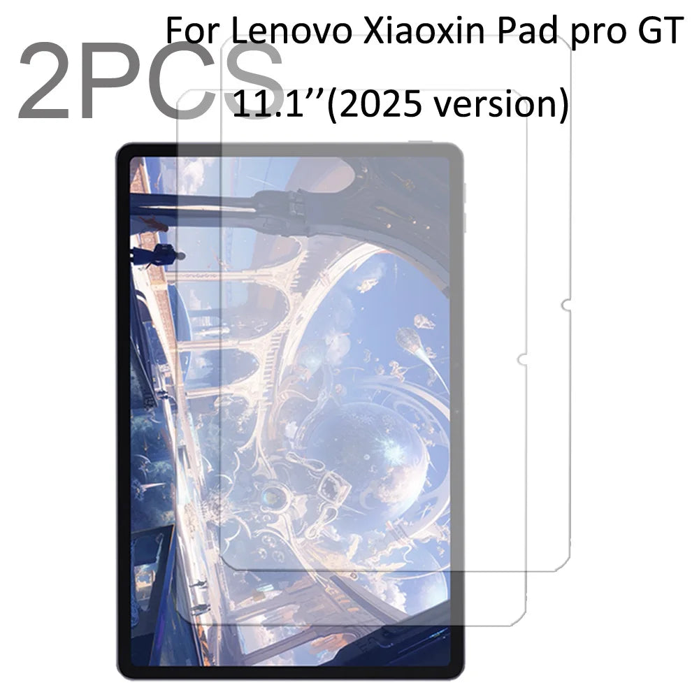 2-pack for Lenovo Xiaoxin Pad pro GT 11.1'' 2025 Tempered glass screen protector protective film 9H hardness HD clear film