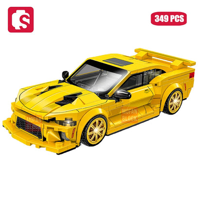 SEMBO BLOCK City Famous Technical Sports Car Supercar Model Assembly Building Block Classic Vehicle Series Bricks Boy Toys Gifts