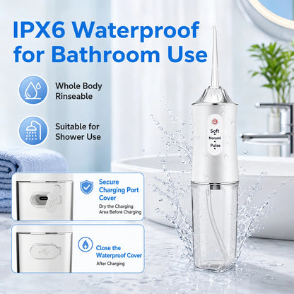 Powerful Water Oral Irrigation Irrigator Jet Ultrasound Air Ipx7 Waterproof Mouthwash Machines Dental Floss Flosser Irigator