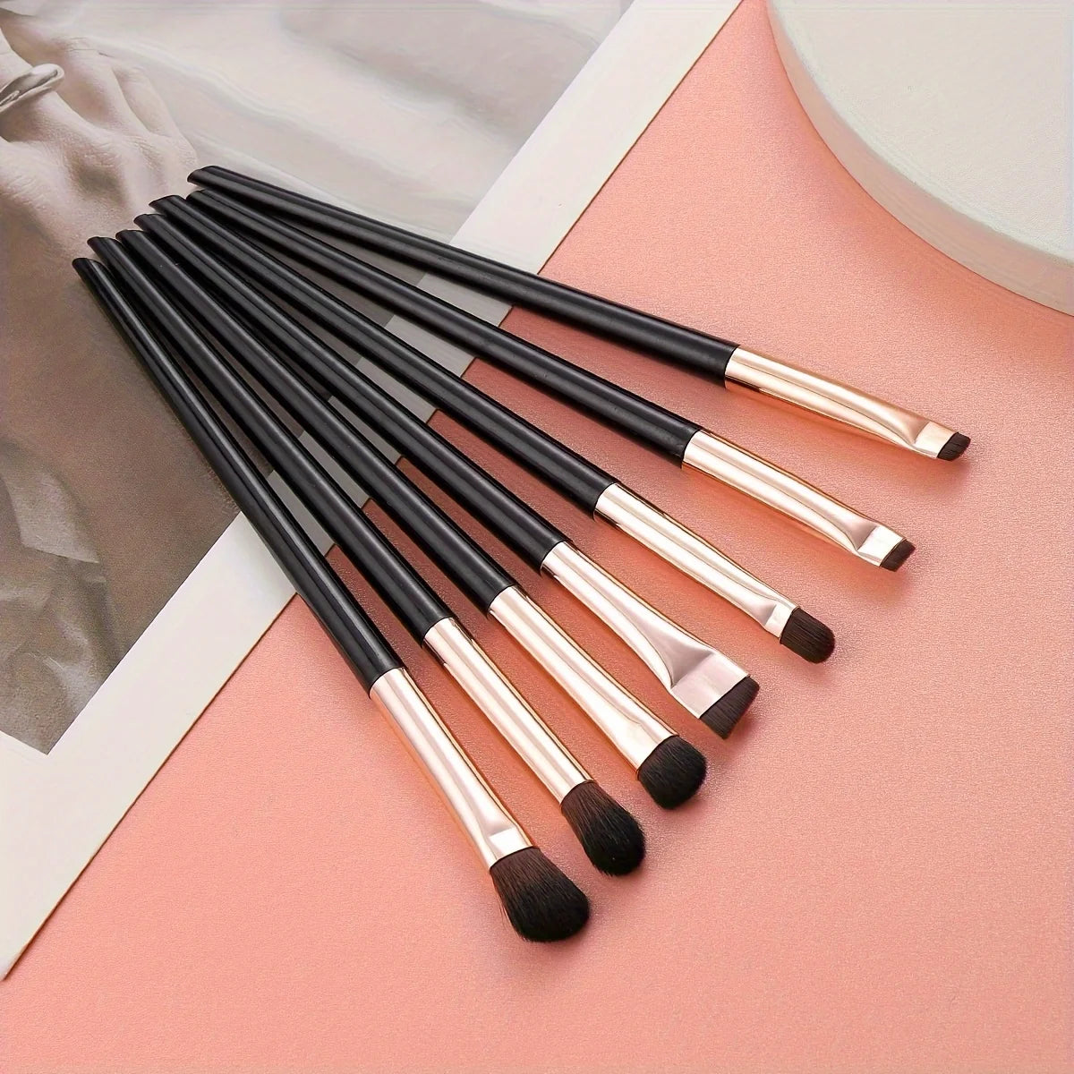Ultra-Thin Eyebrow Brush Set -3Pcs Angled Precision Eyeliner MakeupBrushes, Synthetic Bristles Slanted Eyeshadow Eye Brow Tintin