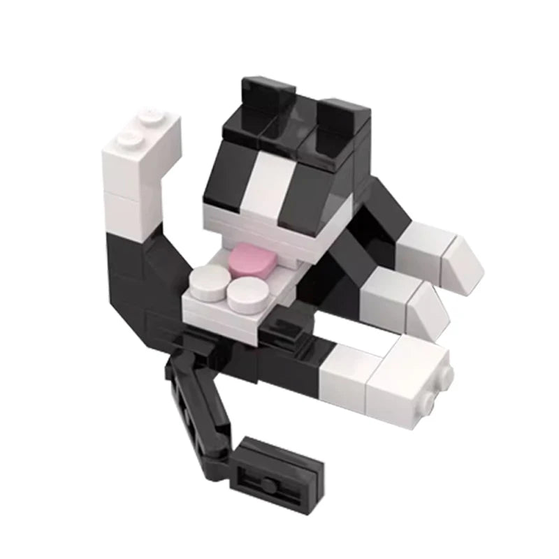 ~~Animal Series MOC Bricks Cat Figires DIY Building Blocks Kids Education Toys For Children Birthday Gift··