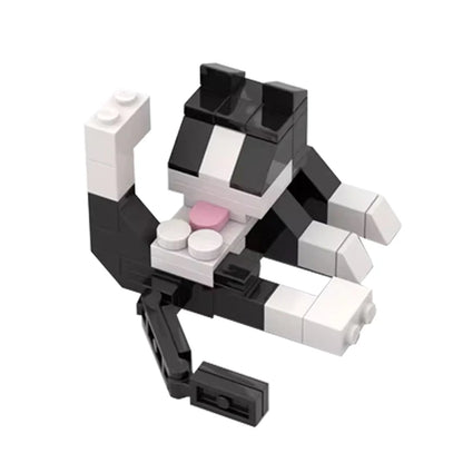 ~~Animal Series MOC Bricks Cat Figires DIY Building Blocks Kids Education Toys For Children Birthday Gift··