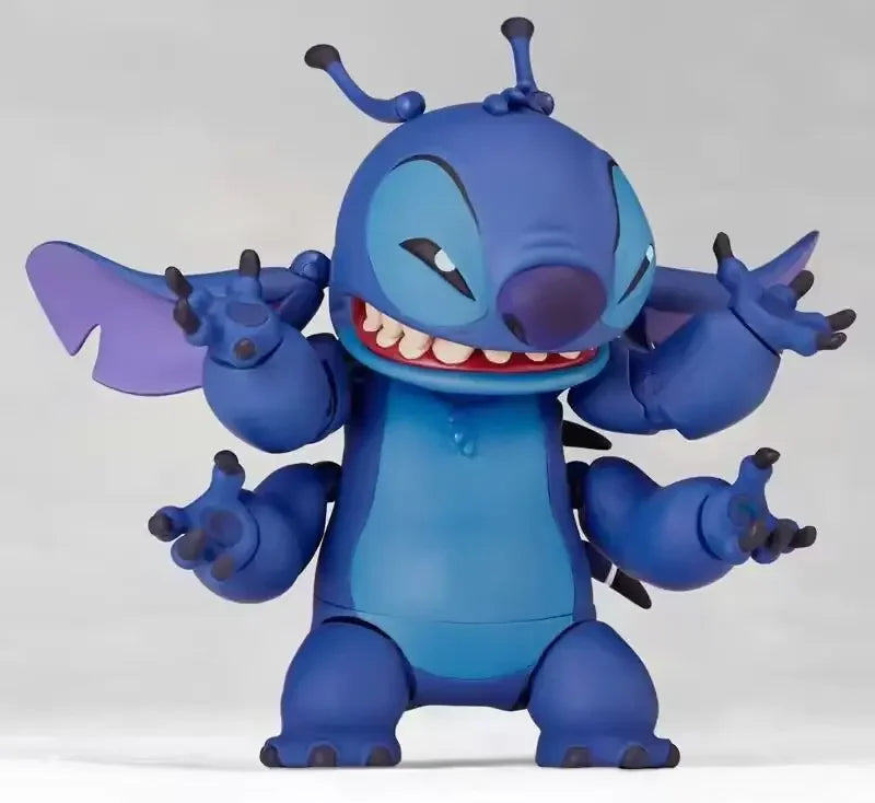 2025 New Kaiyodo Stitch Action Figure Revoltech Stitch Figurine Joint Mobile Model Toys Ko Version Collection Children Gifts