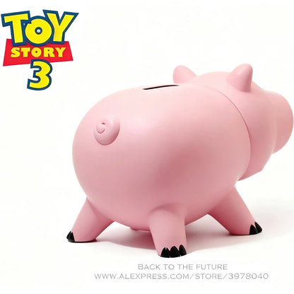 New Disney Toy Story 4 Ham Piggy Bank Q Edition 21cm PVC pink piggy Bank Money Box cake Ornaments model children's gifts