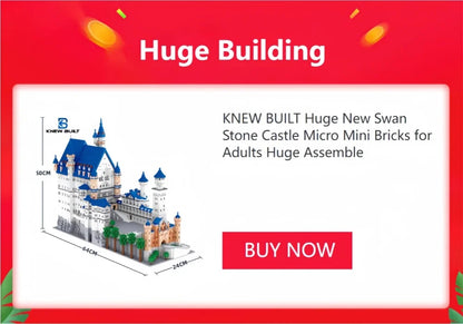 KNEW BUILT Euro Constrution Roma Colosseum Micro Mini Building Blocks for Adult Child Toys Set Arc Triomphe Louvre Big Ben Brick