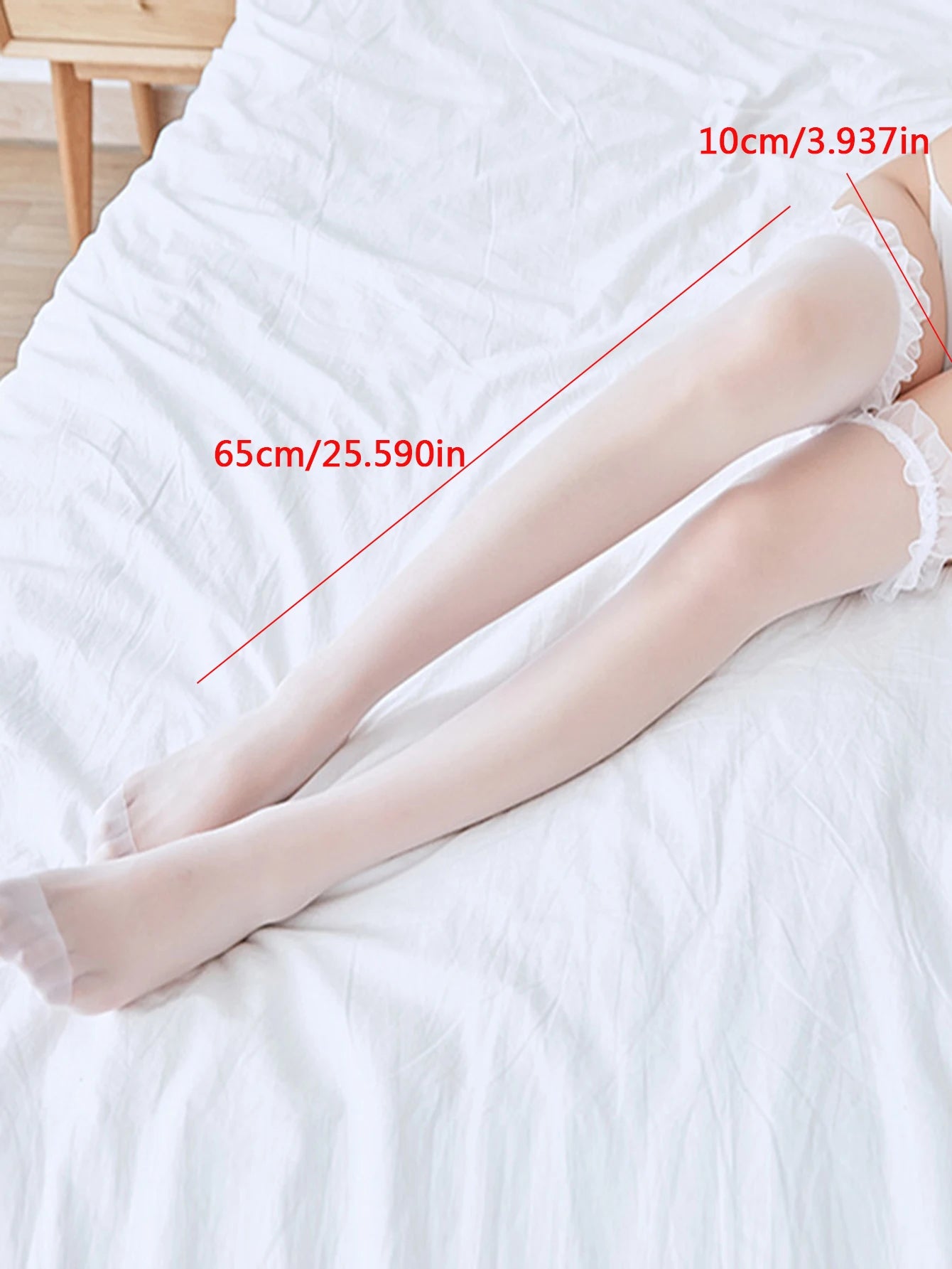 Lace Stockings Club Stockings Japanese Style Ultra-thin Over Knee Socks for Women Breathable Quick Dry Mesh Stockings with Anti-