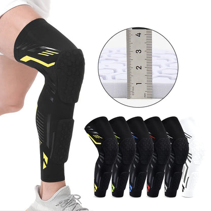 1PC Knee Compression Sleeve with Padded Protection - Breathable Leg Support for Basketball,Football,Running,Sport- Youth & Adult