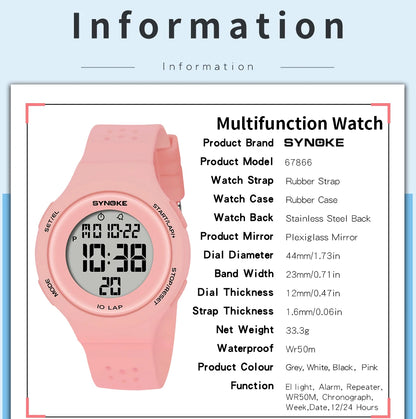 Outdoor Sport Watch Men Alarm Chrono Clock 5Bar Waterproof Military Watches LED Display Shock Digital Watch Thin Design