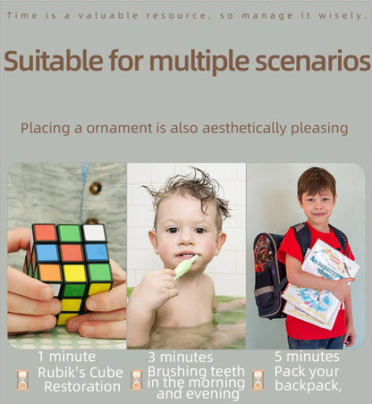 1PCS 3/5/10/15/30 Minutes Wooden Hourglass Timer Home Living Room Desktop Decoration Children Birthday Gift Portable Sand Clock