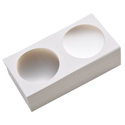 1 Set Coin Storage Stamp Holder Square Cardboard Case Coin Album Collection Coin Holders Flip Clip Coin Capsules Cover Storage