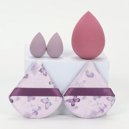 5Pcs Professional Makeup Sponge Set - Soft, Gentle, Multi-Purpose Tools for Perfect Foundation, Powder and Blush Application