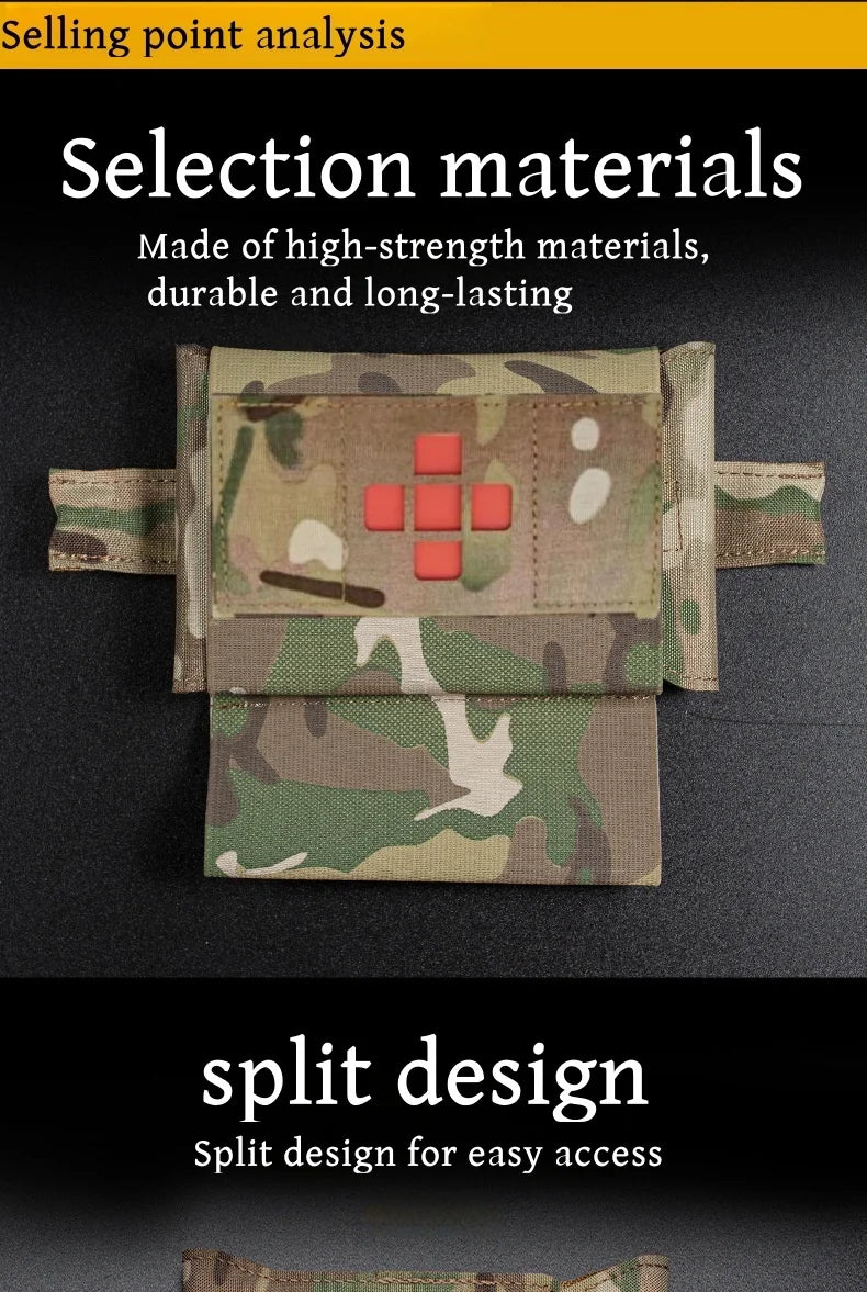 Micro trauma first aid kit, storage bag, trauma survival kit accessories