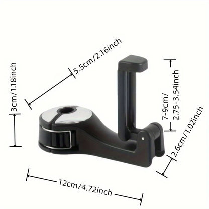 Multifunction Rear Headrest Hook Car Phone Holder Adjustable Automobile Headrest Phone Clip for GPS Navigation