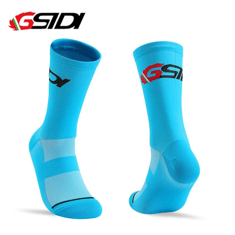 GSTDI New Cycling Socks High Quality Compression Men  Bike Outdoor Women Running Professional Sports Running