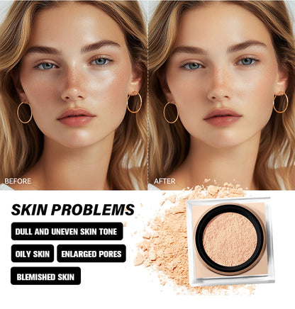 Lakerain Delicate Setting Powder Lasting Without Shedding Makeup Control Oil Locking Moisture Create Zero Pore Base Makeup