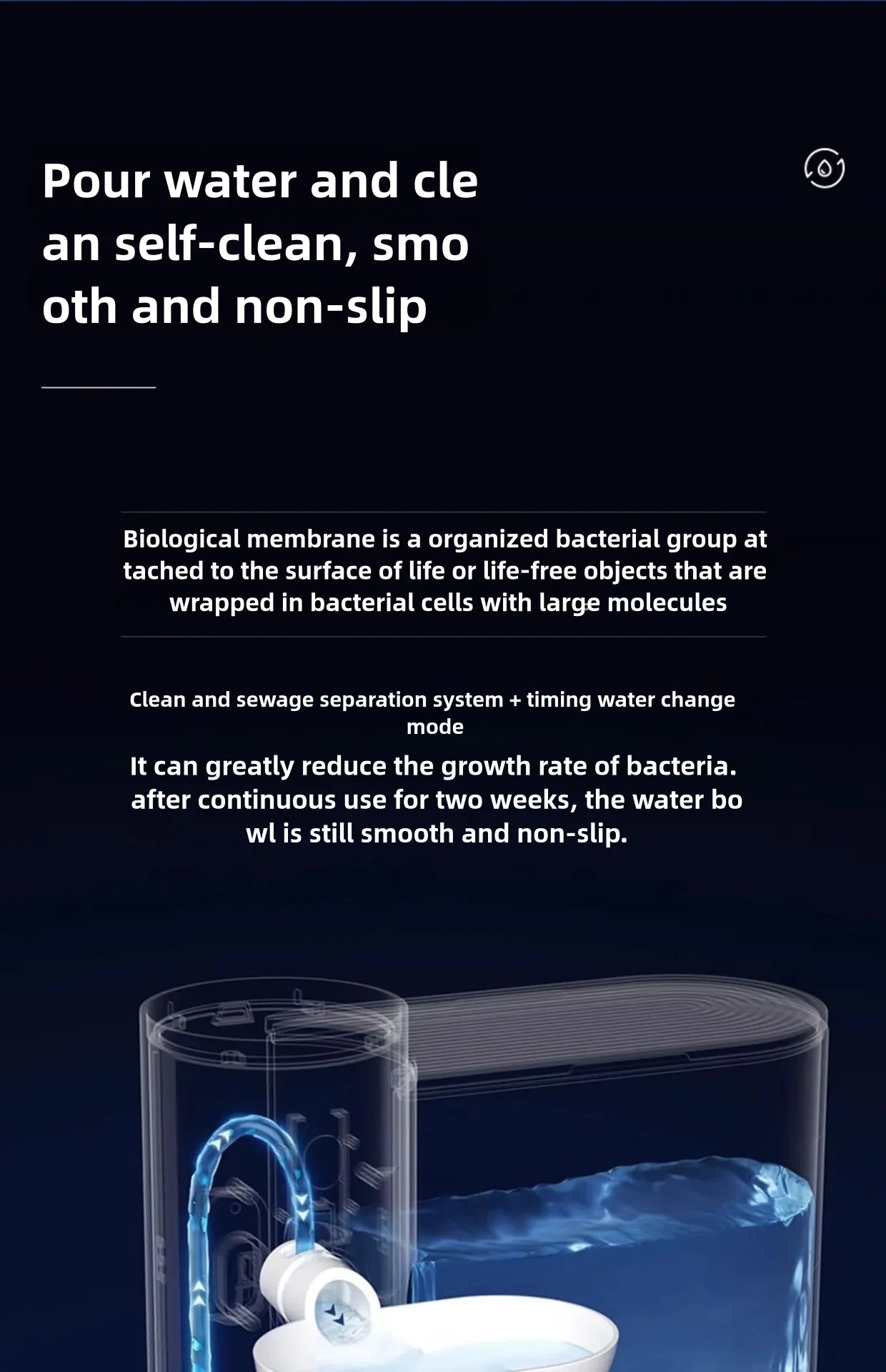 Pet water dispenser, dog and cat water dispenser, dumping cat water dispenser, running water charging automatic water feeder