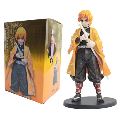 Anime Figure Kamado Tanjirou Nezuko Demon Slayer Figure Action Figures PVC Model Toys Zenitsu Figurine Inosuke Kimetsu No Yaiba