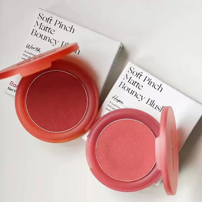 New Rare Beauty Matte Lasting Blurred Bouncy Cushiony Cream-to-powder Blush Moisturizer Natural Makeup Happy Hope Worth Thriving