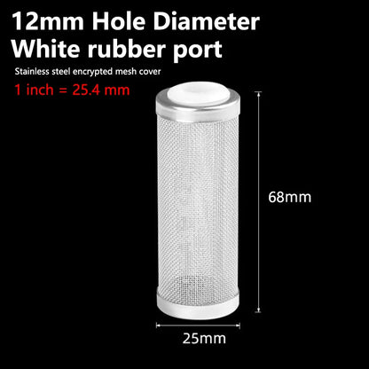 12/16mm Aquarium Inflow Inlet Filter Stainless Steel Mesh Net Guard Fish Tank Filter Accessories Intake Strainer Prefilter Cover