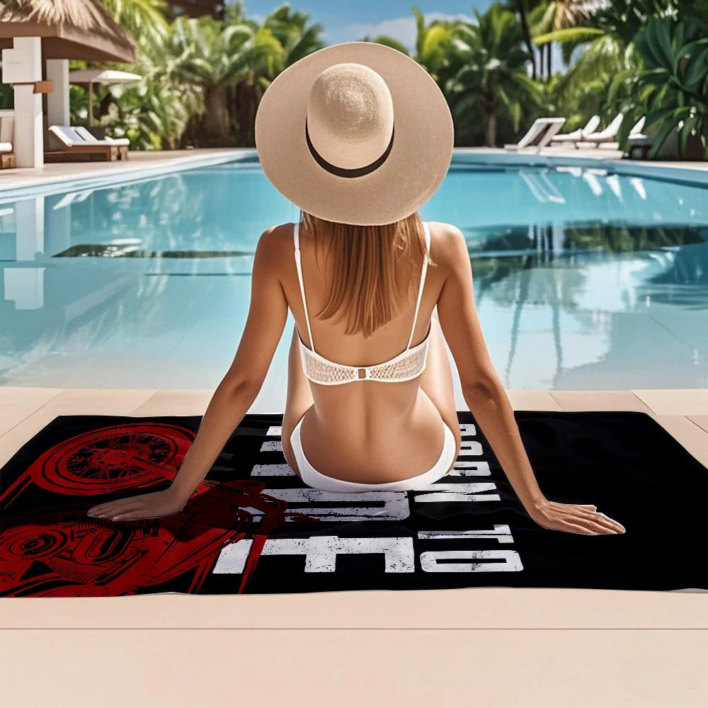 Luxury Redefined Harleys D-Davidson Quick Drying Bath Towel Microfiber beach towel light weight swimming camping yoga beach out
