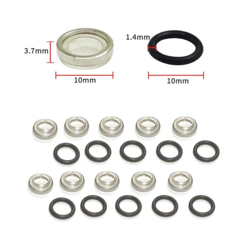 18mm/14mm/12mm/10mm Master Brake Cylinder Reservoir Sight Glass Motorcycle Dirt Bike Gasket