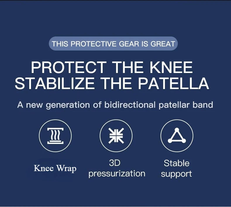 1PC Pressurized Knee Wrap Sleeve Support Bandage Pad Elastic Braces Knee Hole Kneepad Safety Basketball Tennis Cycling Knee Pads
