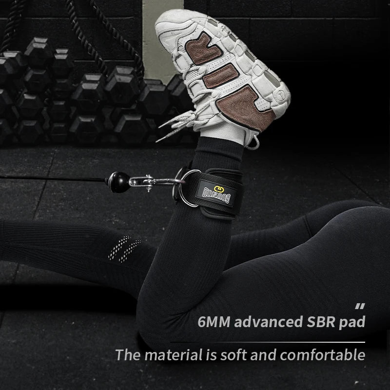 2pc/3pc GOUNOD Fitness Ankle Straps Adjustable D-Ring Support Cuffs Gym Leg Strength Workouts Pulley With Buckle Sports Guard