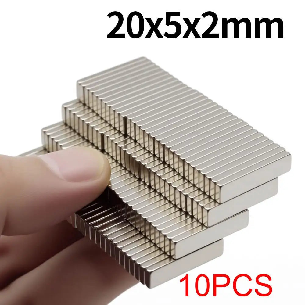 20x5x2mm Super Strong Neodymium Magnet N35 NdfeB Permanent Magnetic imanes Block Powerful Magnets Refrigerator Magnet