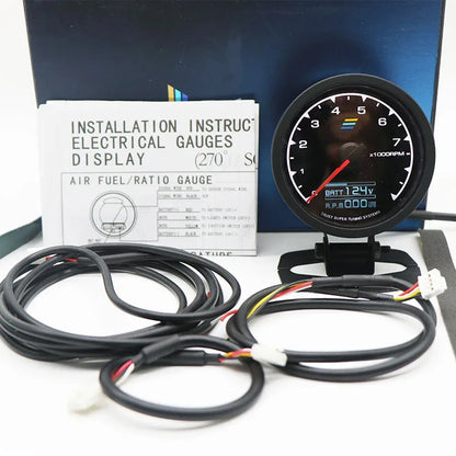 62mm GReddi LCD Digital Display Car Gauge Oil Pressure Oil Temperature Water Temperature Voltmeter Boost Gauge