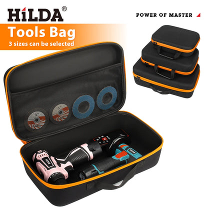 HILDA Tool Bag Toolkit Large Capacity Box Oxford Cloth Bag Home Storage For Electric Drill Hardware Shockproof Tool Carry Bag