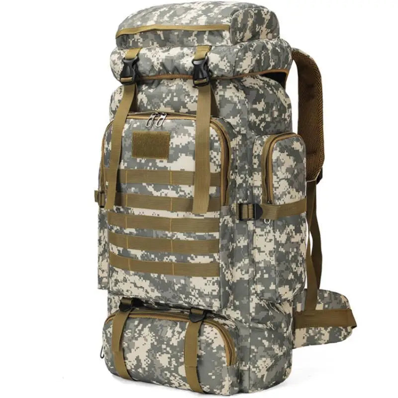 Homefish 80L/100L Large Mountaineering Backpack Outdoor Climbing Bag Tactical Rucksack Hiking Camping Travel Backpack
