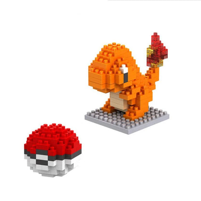 75 Style Building Blocks Assembly Anime Picachu Charizard Doll Blastoise Bulbasaur Gengar Bricks Figures Toy for Kid Gift
