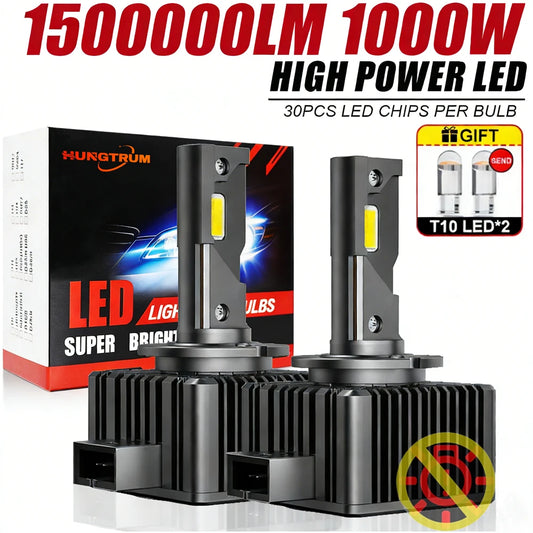 D1S D3S LED Canbus Headlight Bulb D4S D2S D8S D1R D2R D3R Xenon High Power Turbo Led Lights for Car Ultra Powerful Auto Headlamp
