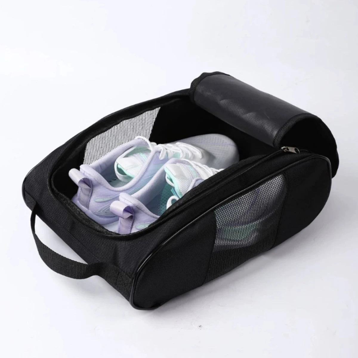 Portable Golf Shoe Bag Oxford Cloth Shoe Carrier Bags Breathable Lightweight Golf Handbag Dustproof Football Tennis Shoe Bag