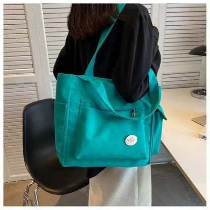 2025 Fashion Shoulder Bag for Women's Class Large Capacity Student Tote Bag  New Canvas Commuter Handbag Women Bag Eco Bag