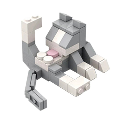 ~~Animal Series MOC Bricks Cat Figires DIY Building Blocks Kids Education Toys For Children Birthday Gift··