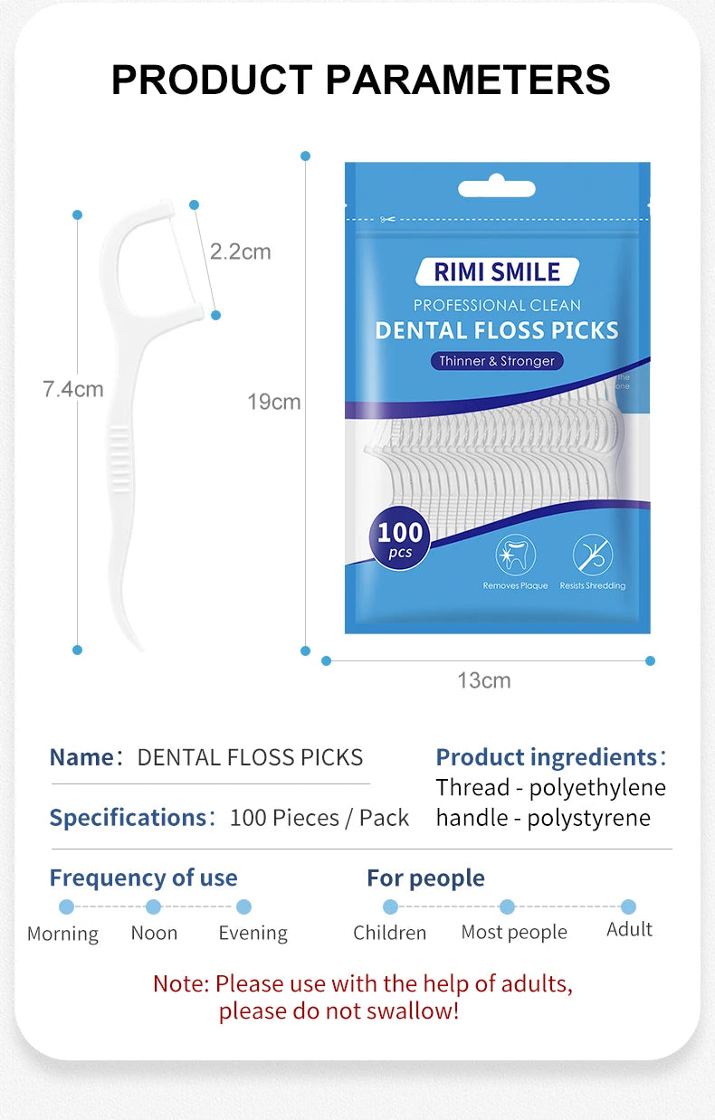 600PCS/300PCS/100PCS/50PCS/30PCS - Dental floss stick - interdental cleaning tool
