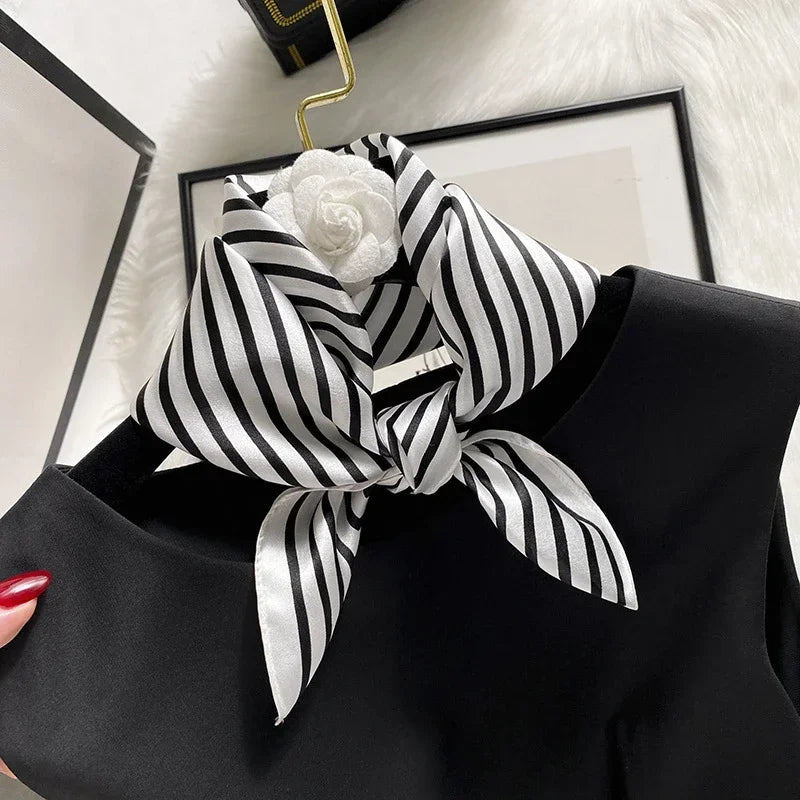 Scarf 100% Silk Bandana Women Square Scarves Wrap Kerchief Spring Fashion Luxury High Quality Headband Hijab Shawls 2026