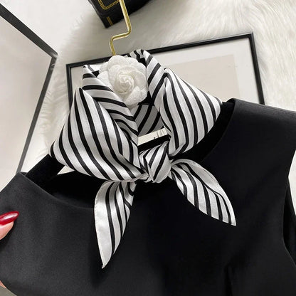Scarf 100% Silk Bandana Women Square Scarves Wrap Kerchief Spring Fashion Luxury High Quality Headband Hijab Shawls 2026