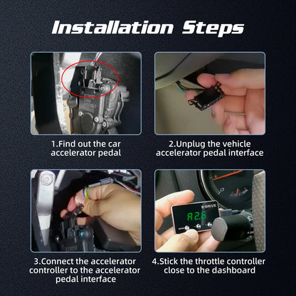Racing Power Accelerator Controller Plug Play 9-Drives Electronics Throttle Controller Car Pedal Booster Tuning Parts Accessory