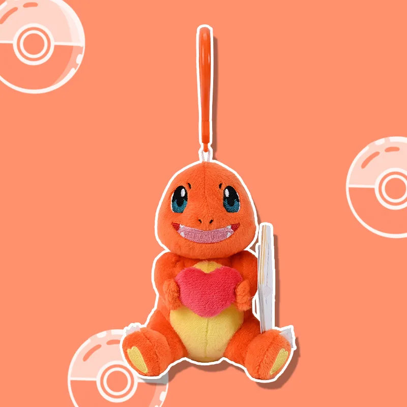 Pokemon Jigglypuff Charmander Gengar Squirtle Mimikyu Kawaii Plush Stuffed Toy Keychain Backpack Pendant Keyring Birthday Gifts