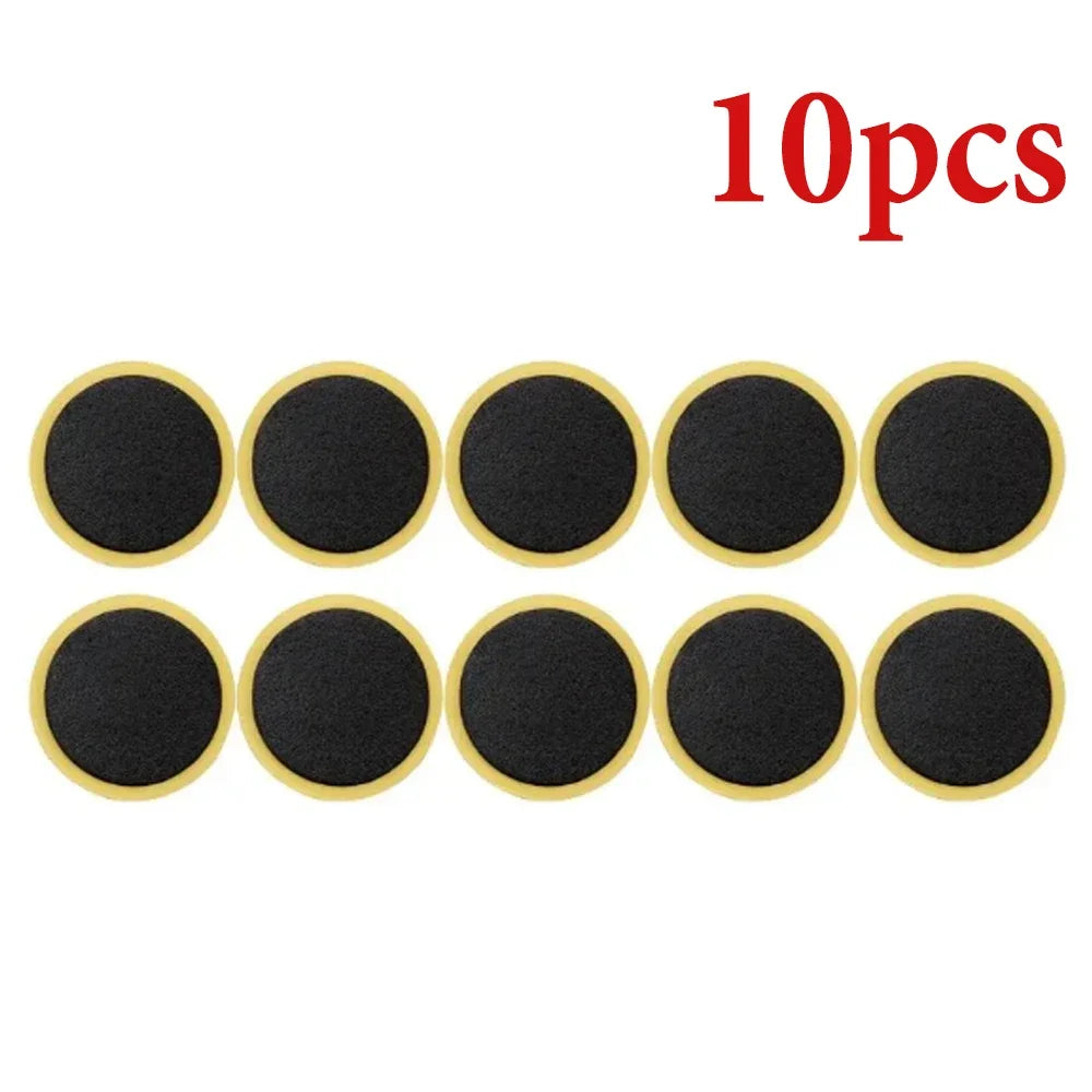 Glueless Bike Tire Patches - Instant Adhesive-Free Repair for Road & Mountain Bikes, Ultra-Thin Emergency Puncture Solution
