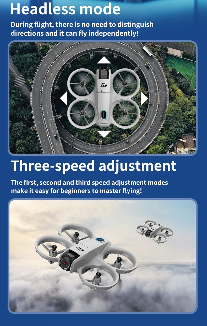 New GT3 Drone 8K HD Remote Control Headless Mode Helicopter 360° Flip FPV 5G WIFI Quadcopter Toys Mini Drone Fors Kid Toy Gifts