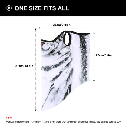3D Animals Magic Scarf Bandana Breathable Neck Warmer Gaiter Hanging Ear Outdoor Sports Triangle Face Mask Neckerchief Summer