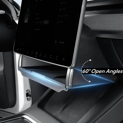 Center Console Screen Under Storage Box For Tesla Model 3/Y Juniper 2019-2026 Center Hidden Storage Organizer Tray Accessories