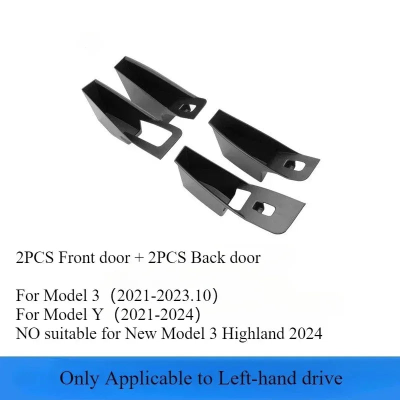 Door Handle Storage Box for Tesla Model 3 Highland Model Y Juniper 2026 Interior Accessories Inner Handle Organizer Phone Holder